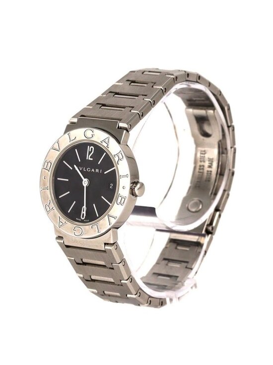 Bvlgari SS Quartz Watch Black main image 6